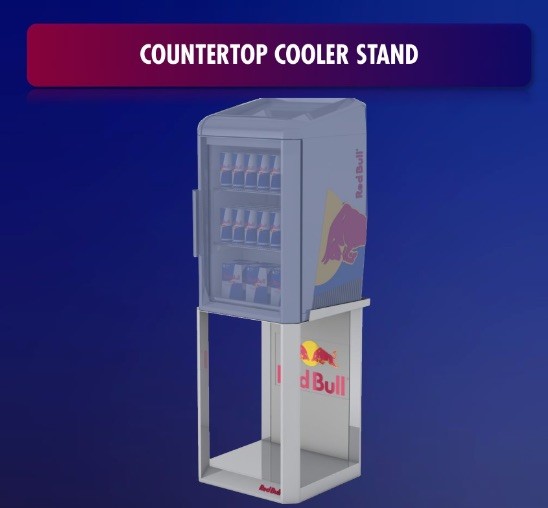 Red Bull Countertop Cooler stand for mini fridge ❄️ ❄️🧊🧊