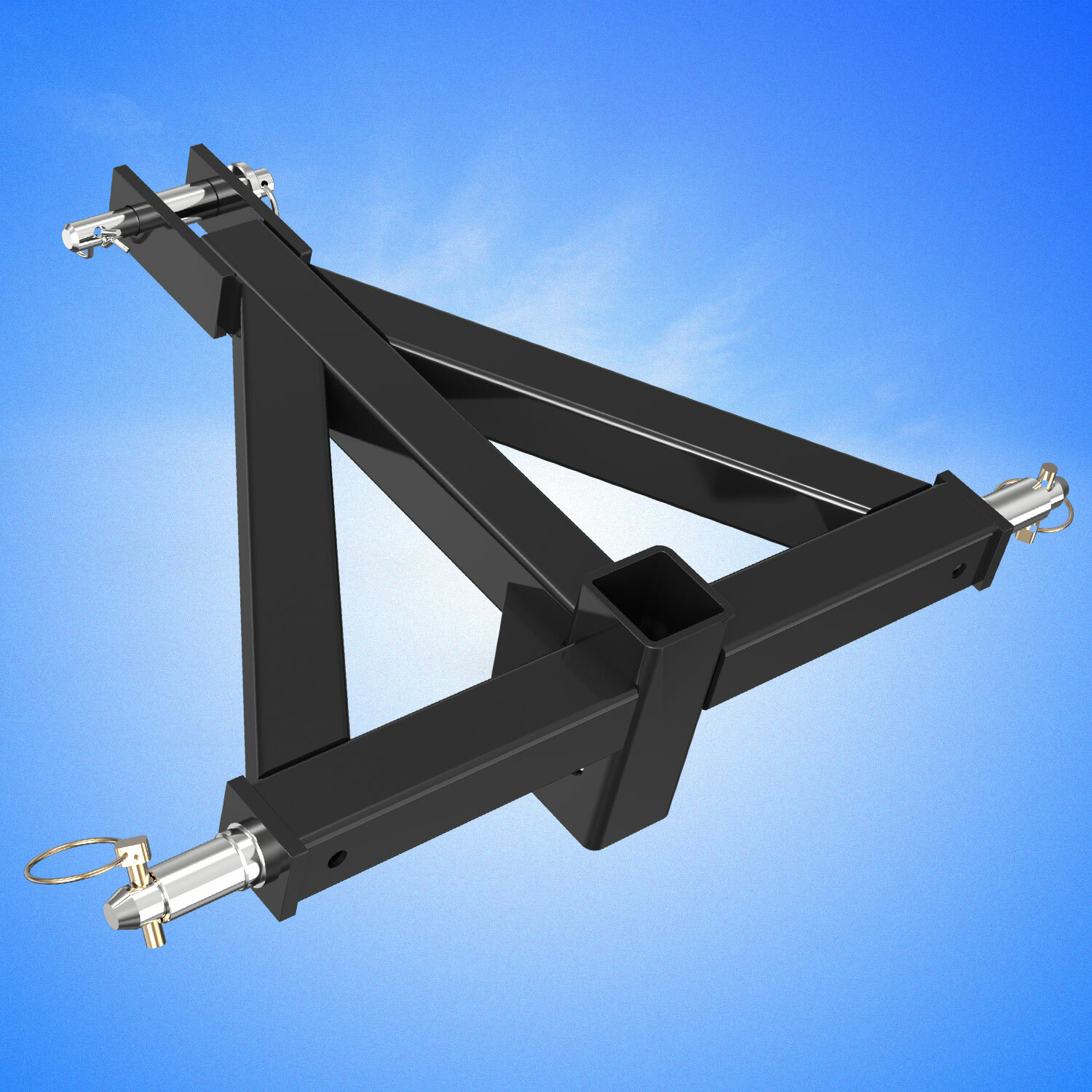 Category 1 Tractor 3 Point Hitch Receiver Tow Drawbar Heavy Duty Tube Steel