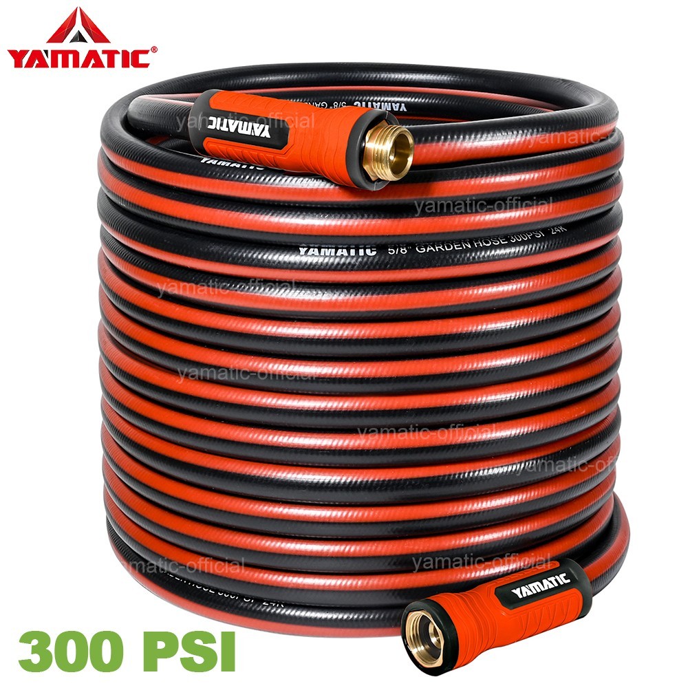 YAMATIC 300 PSI 5.8" Ultra Flexible Garden Hose Water Hose Heavy Duty Hose