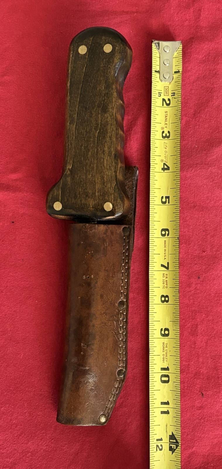 WW1 1914-1918 ENGLISH TRENCH SPIKE KNIFE - NEW WOOD GRIP