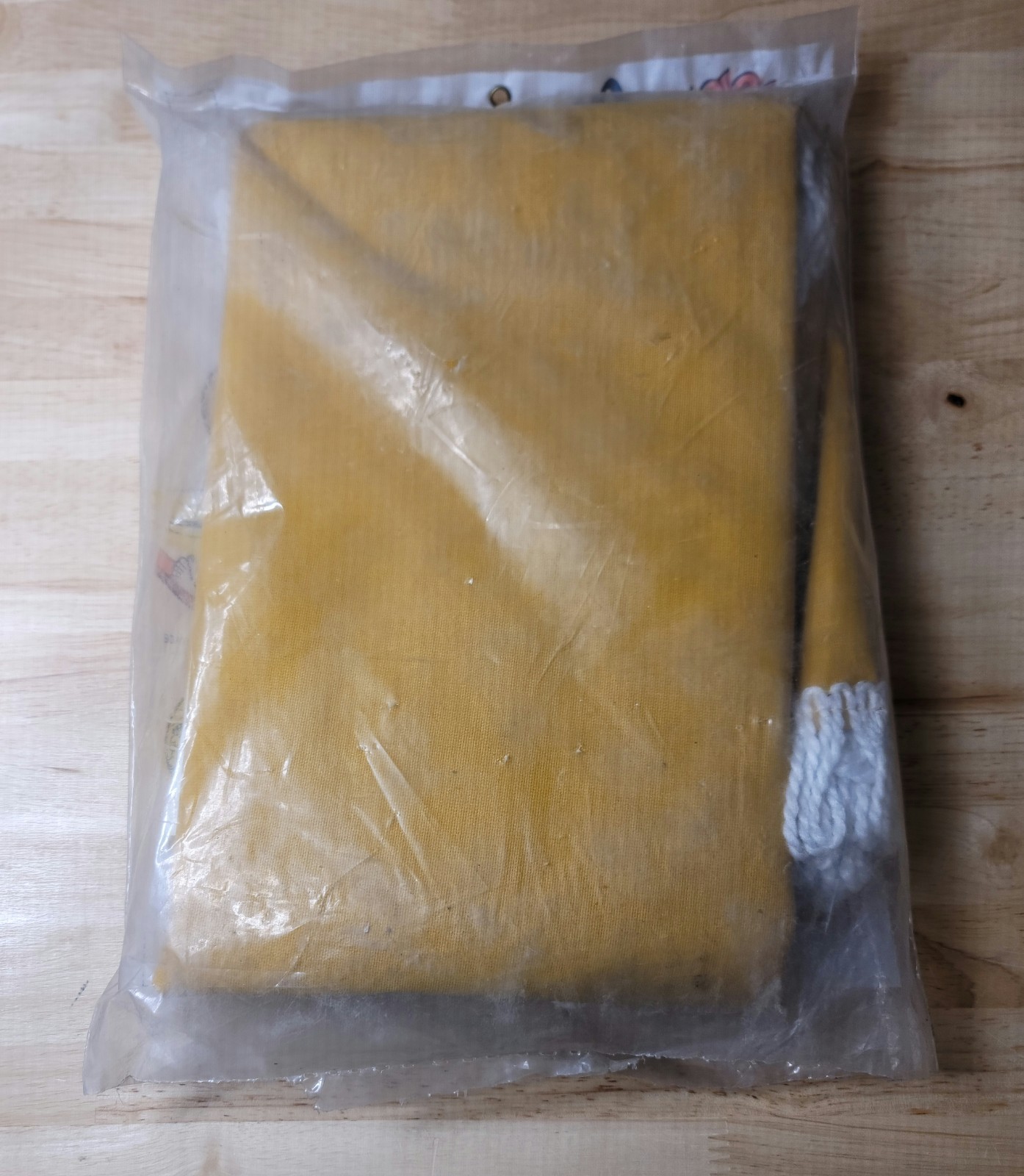 Vintage Algoma GO ANYWHERE HAMMOCK Yellow with White Fringe 36X80" 2 Point