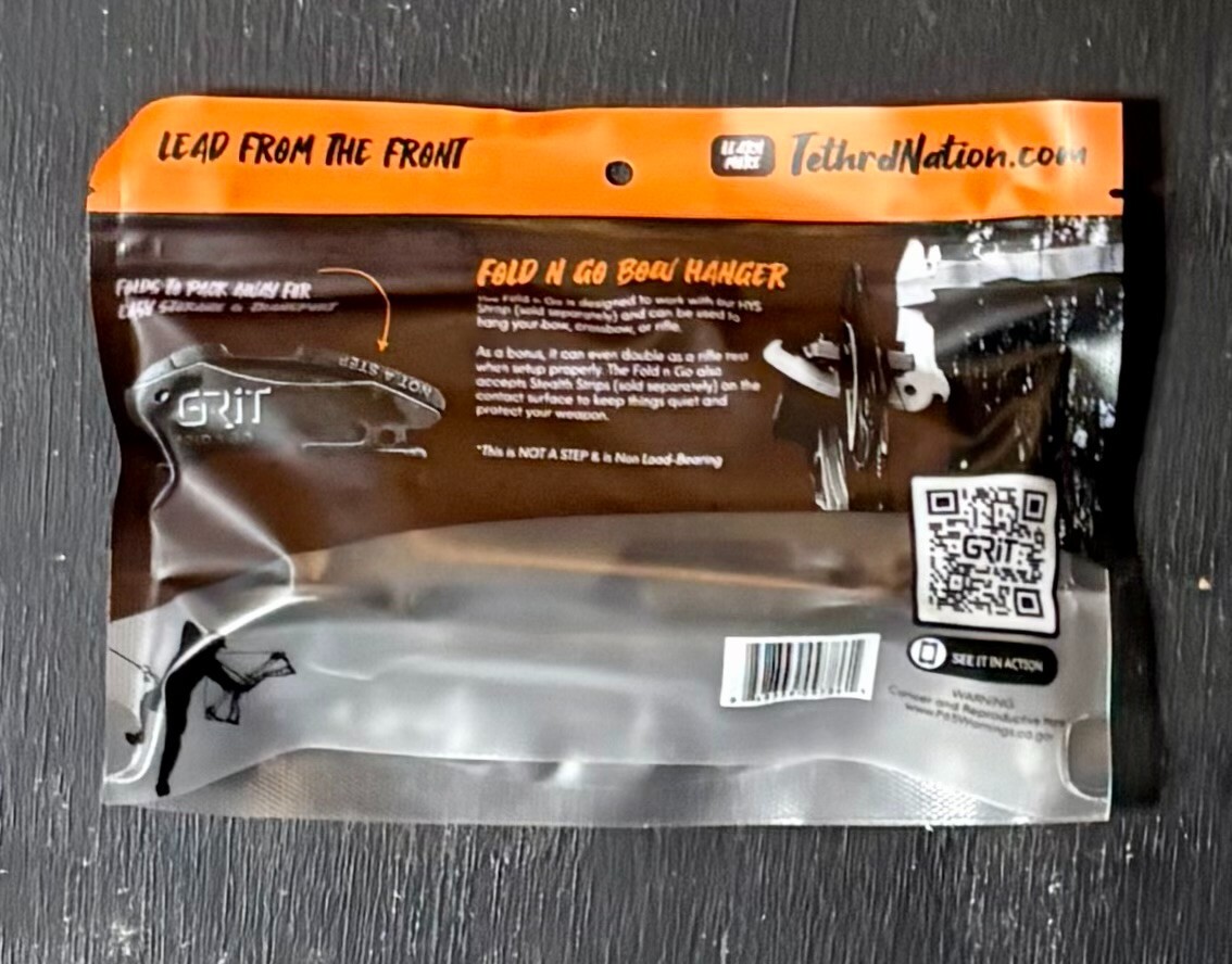 Tethrd Grit Fold N Go Saddle Hunting Accessory New