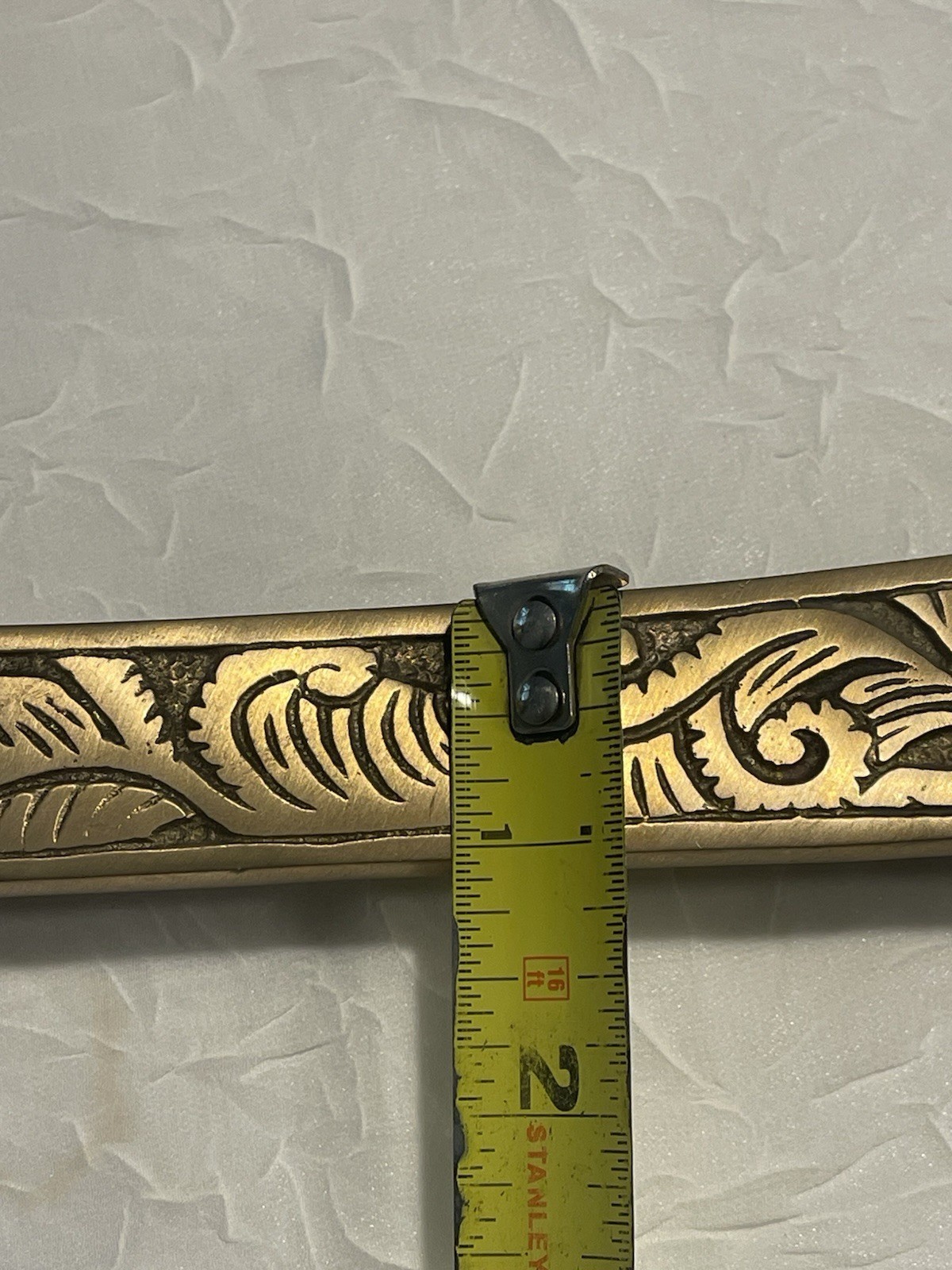 Set Of 3 Swing Arm Cast Solid Brass Bar Foot Rails, 2 inches