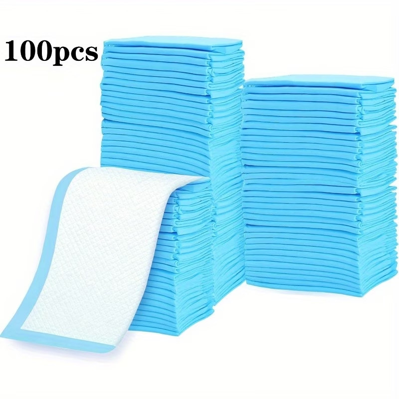100PCS 23 in x 23 in Dog Puppy Training Pads Super Absorbent Pee Leak Proof
