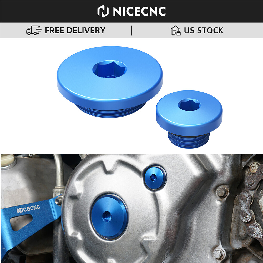 CNC Crankcase Engine Plugs For Yamaha YFZ450 2004 2005-2009 YFZ 450 2012-2013