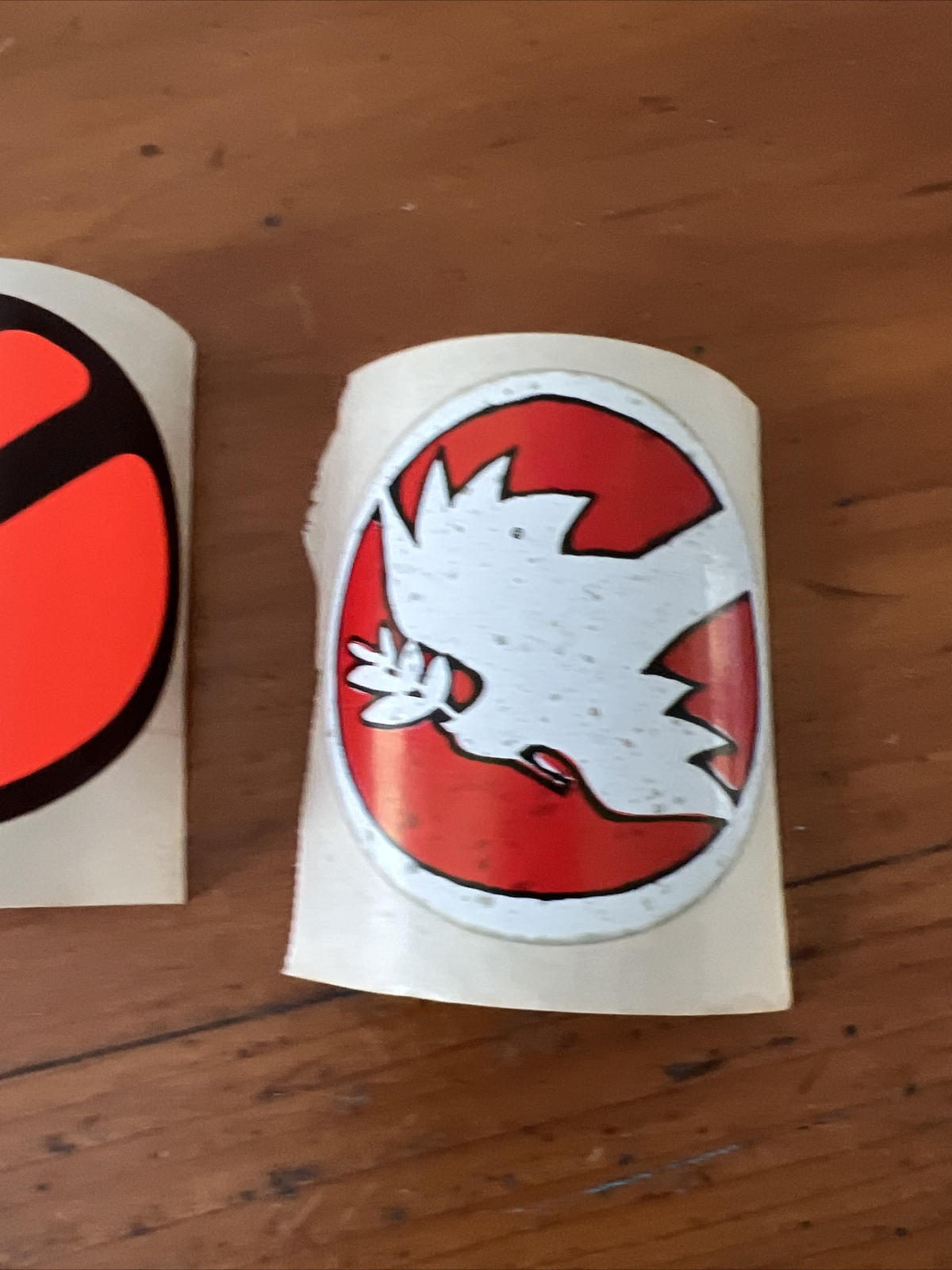 Vintage Original Flower Power Peace Hippie Stickers Woodstock Lot of 2