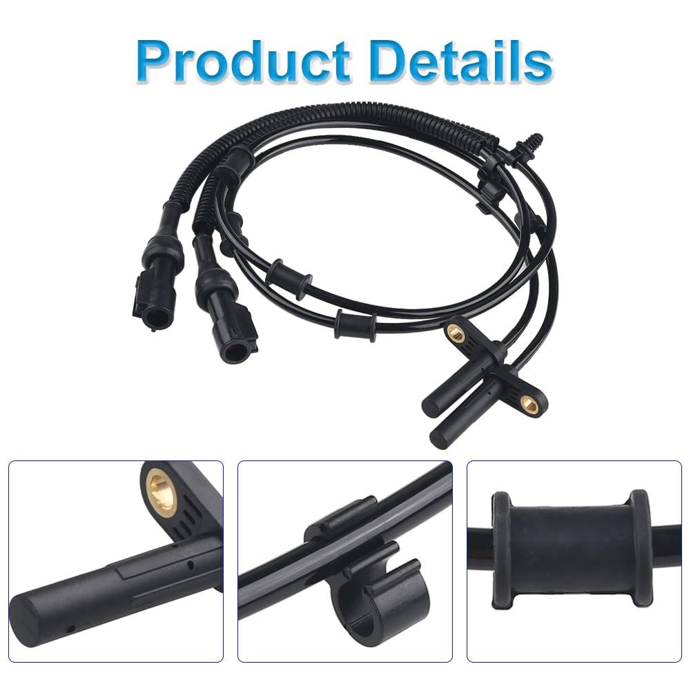 Compatible with 1 Pair Front Left & Right ABS Wheel Speed Sensor Ford F150 20...