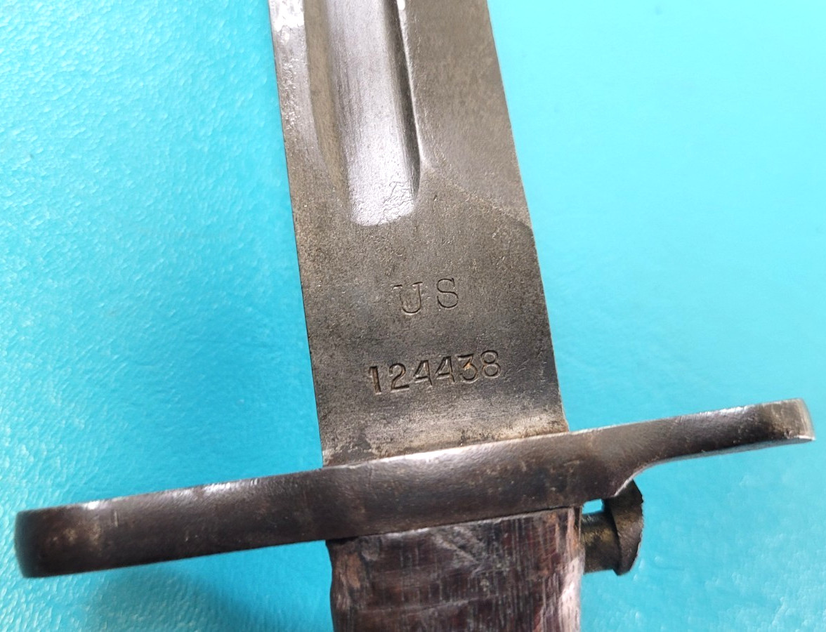 WWI US Model 1905 Bayonet Knife RIA Rock Island Arsenal c.1908 TR1207