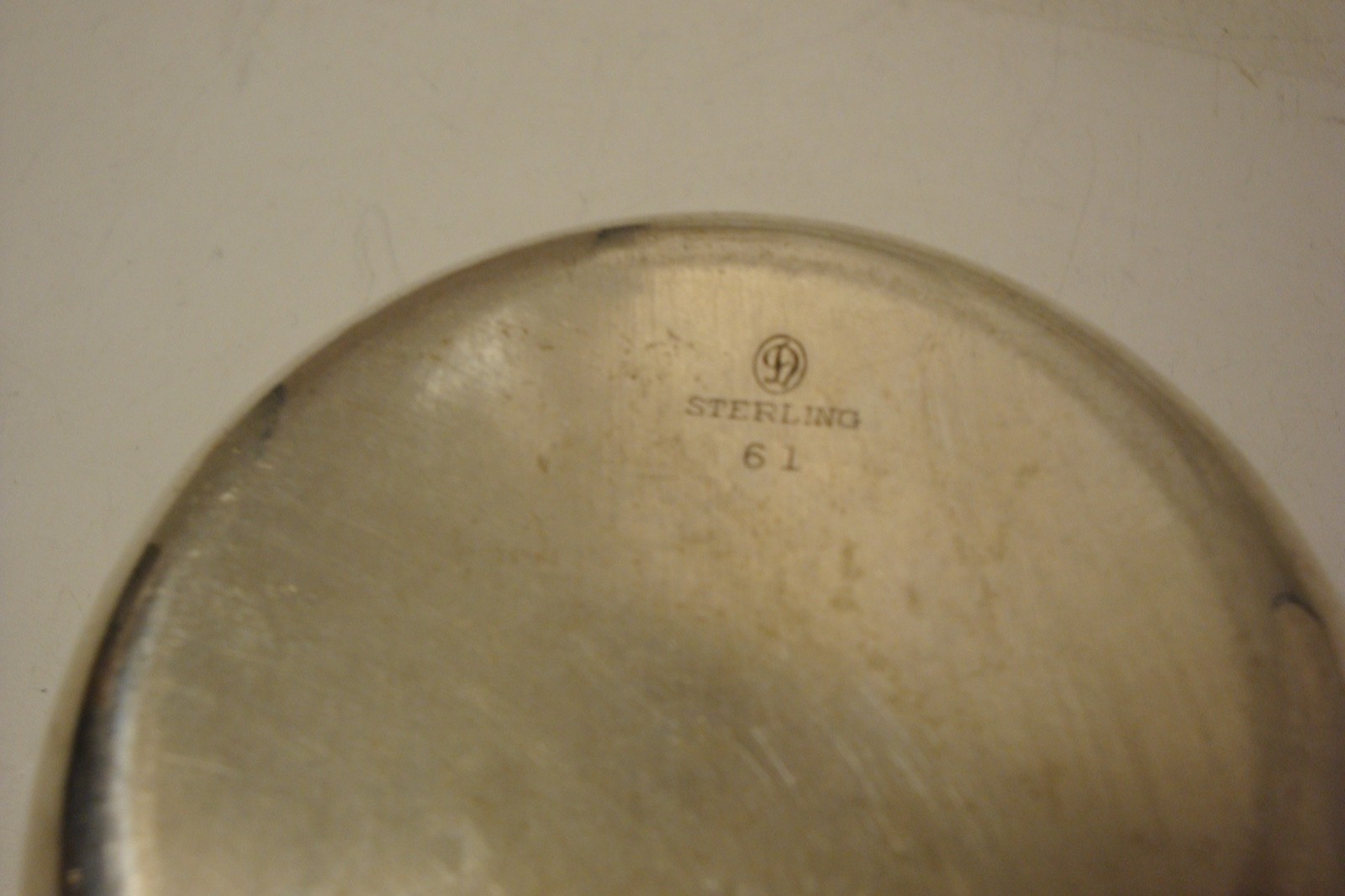 Vintage Sterling Silver bowl 109 grams "D" hallmark no monogram