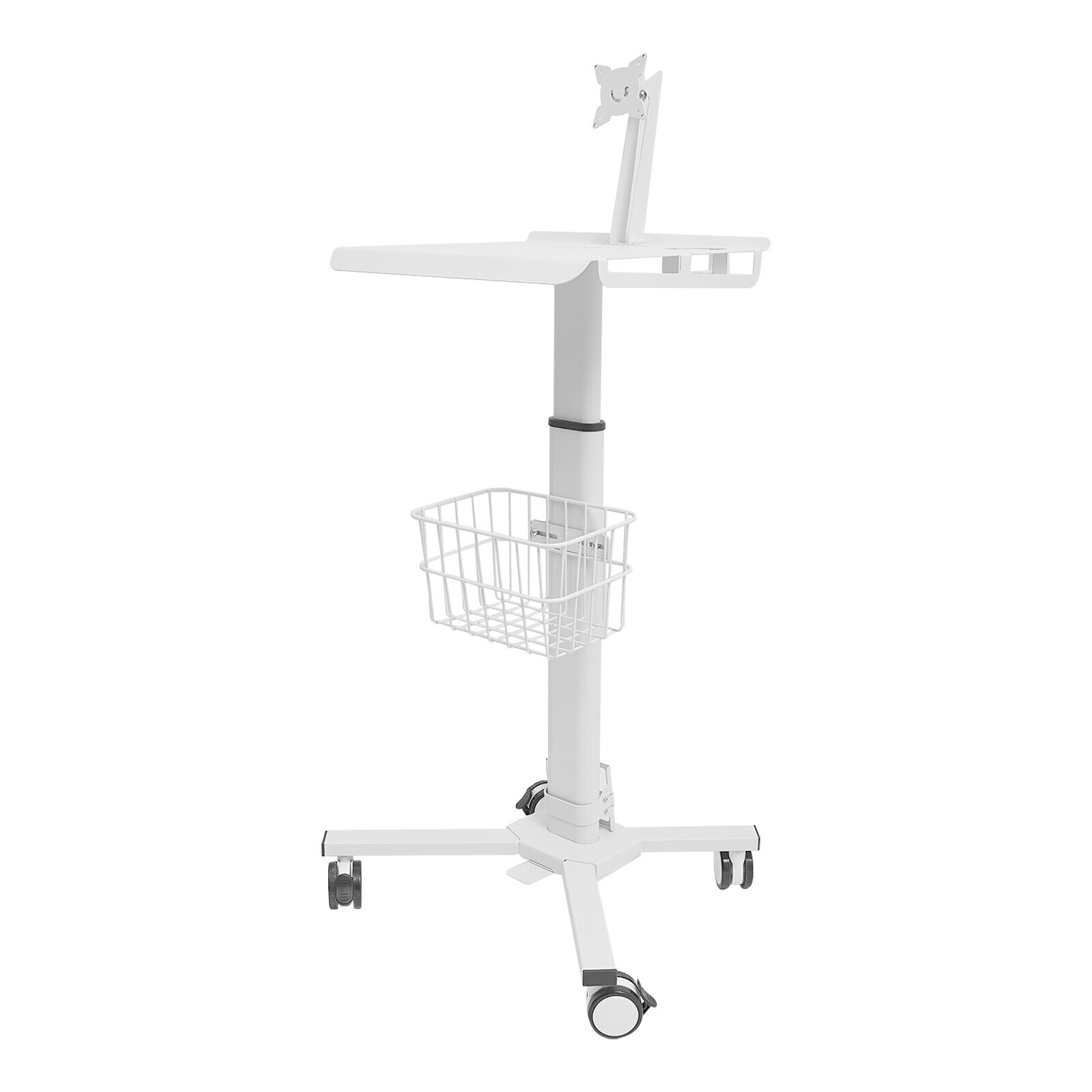 Adjustable Rolling Medical Cart with iPad Holder for Healthcare & Spa