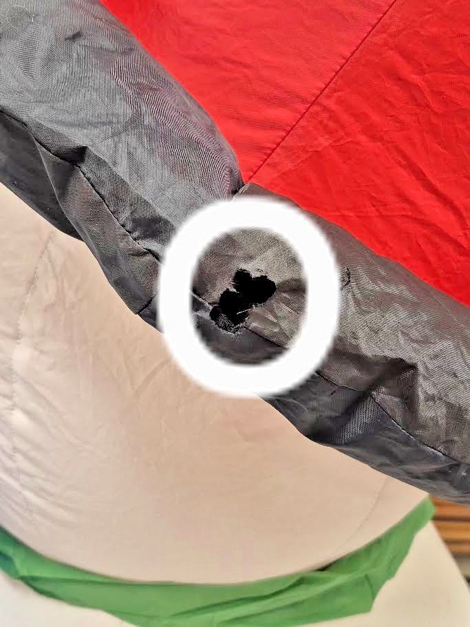 Gemmy 6 Ft Airblown Inflatable Christmas Shivering Snowman (NO ANIMATION)