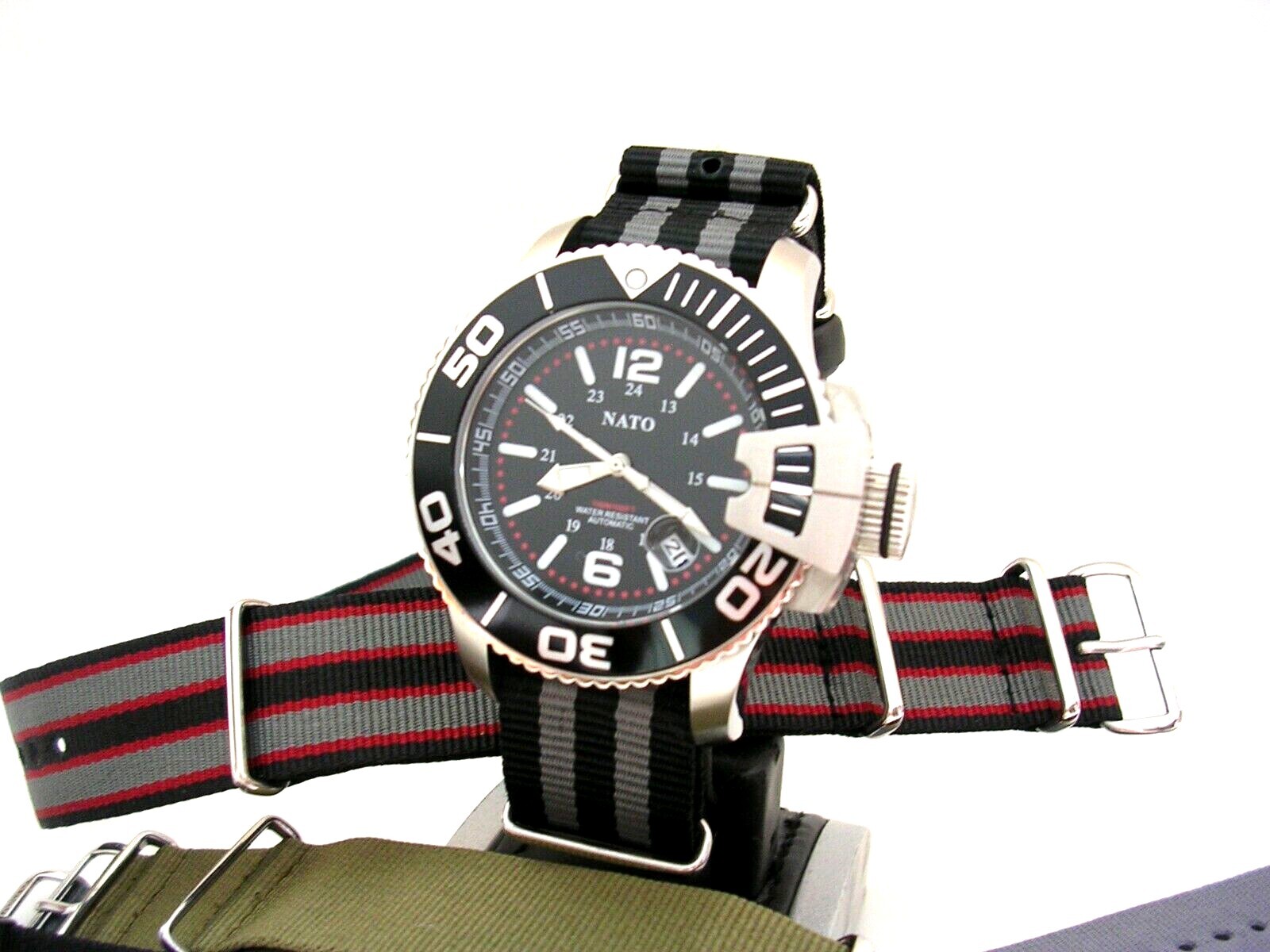 NATO ® watch strap band G10 nylon Military Diver RAF stitched bonded IW SUISSE