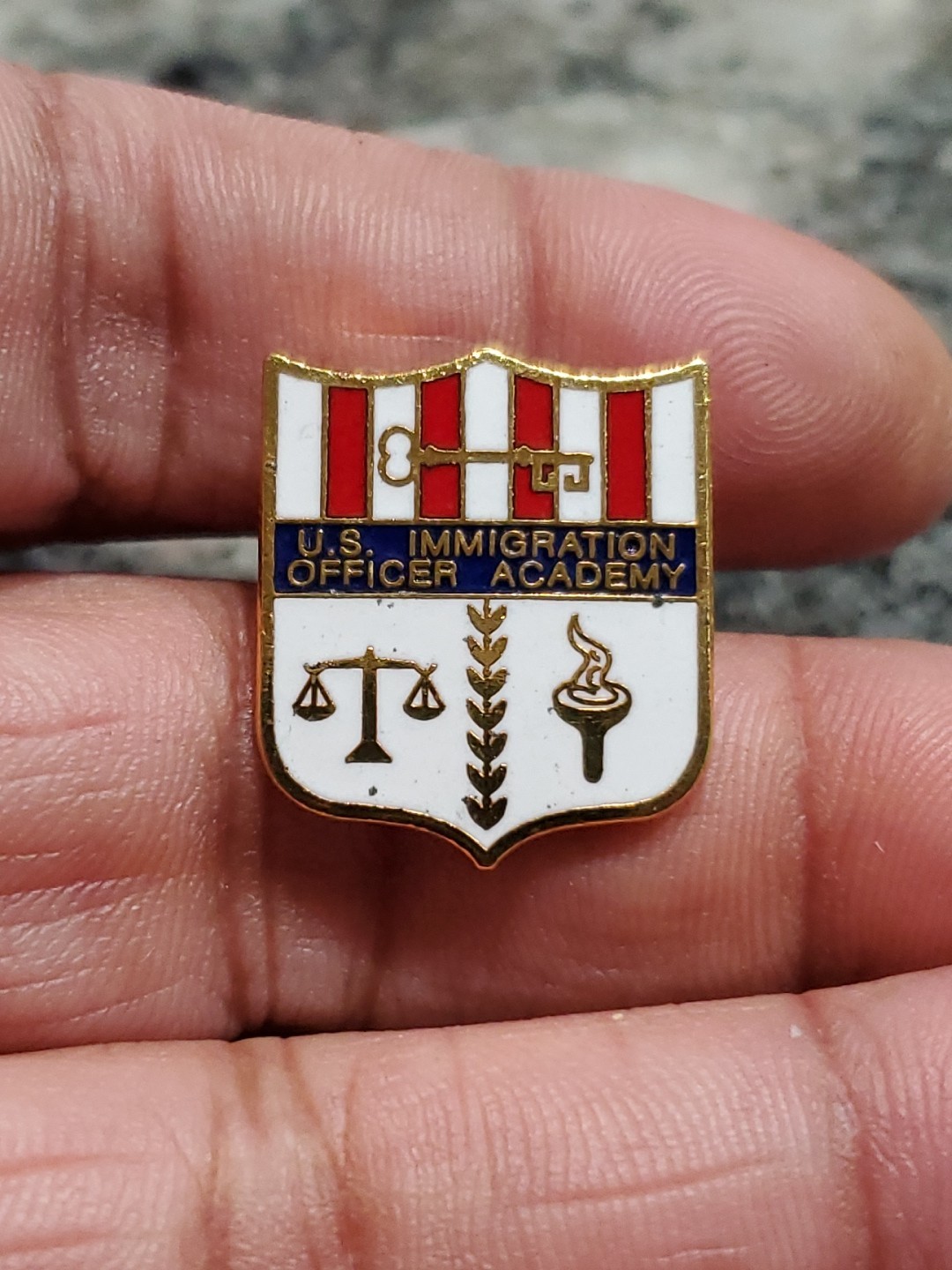 U.S. Immigration Officer Academy Lapel Pin