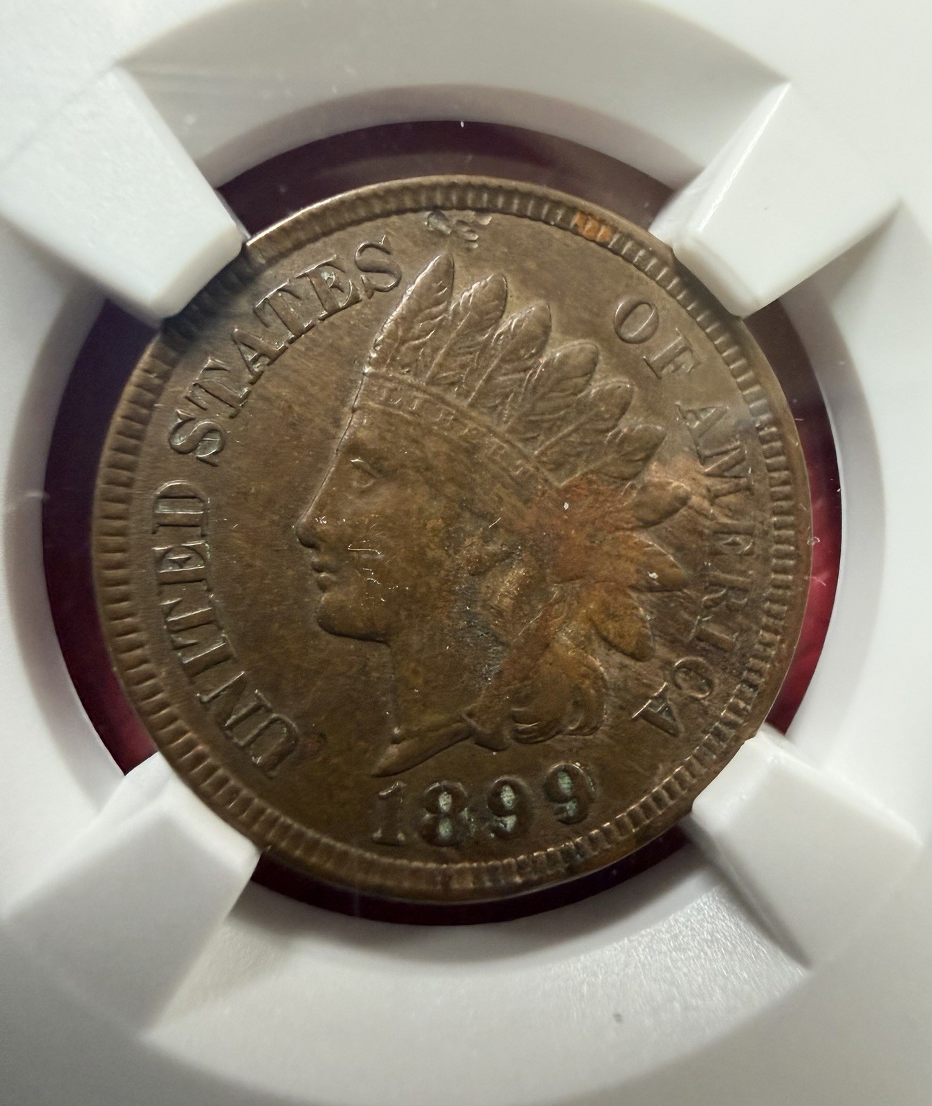 🪙 1899 Indian Head Cent – NGC AU55 BN (Lambert Collection) Collectible Coin
