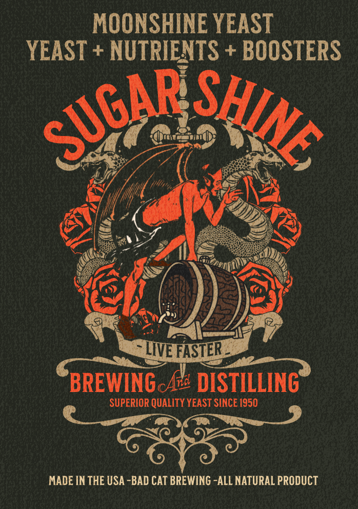 Moonshine Yeast + Nutrient (Sugar Shine) Distillers Yeast DADY Free Ship USA