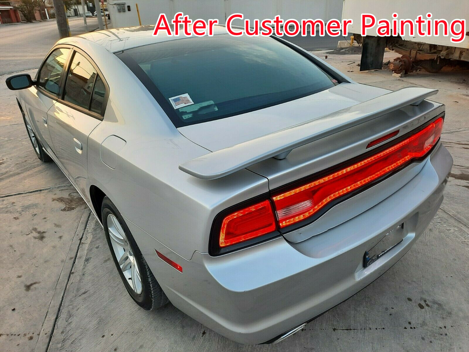 For 2011-2023 Dodge Charger Rear Trunk ABS Factory Spoiler Wing Matte Black