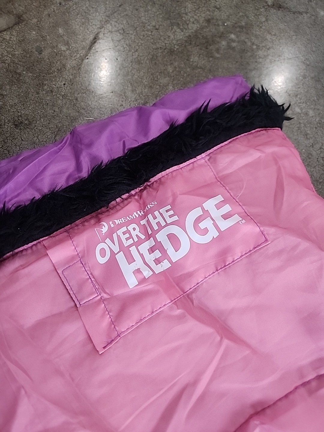 Vtg Coleman OVER THE HEDGE Stella Girls Pink Sleeping Bag SKUNK Bette Midler