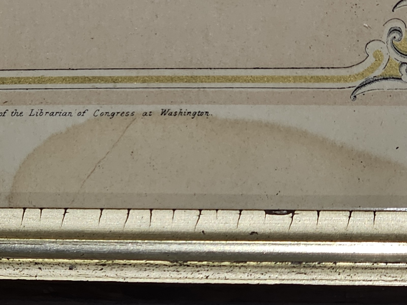 Antique C.1884 Michigan Large Size Marriage Certificate Framed. 14 X 19 Opening