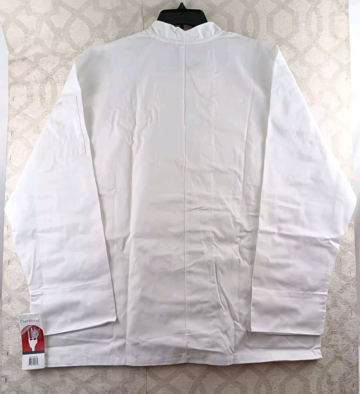Chef Works Coat Mens 2XL XXL White Long Sleeves