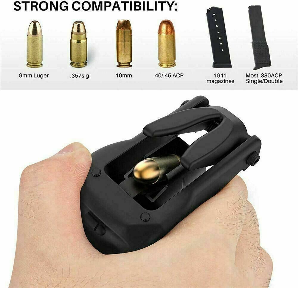 Portable Raptor Universal Pistol Speed Loader for Magazines from .380 9mm-45 ACP