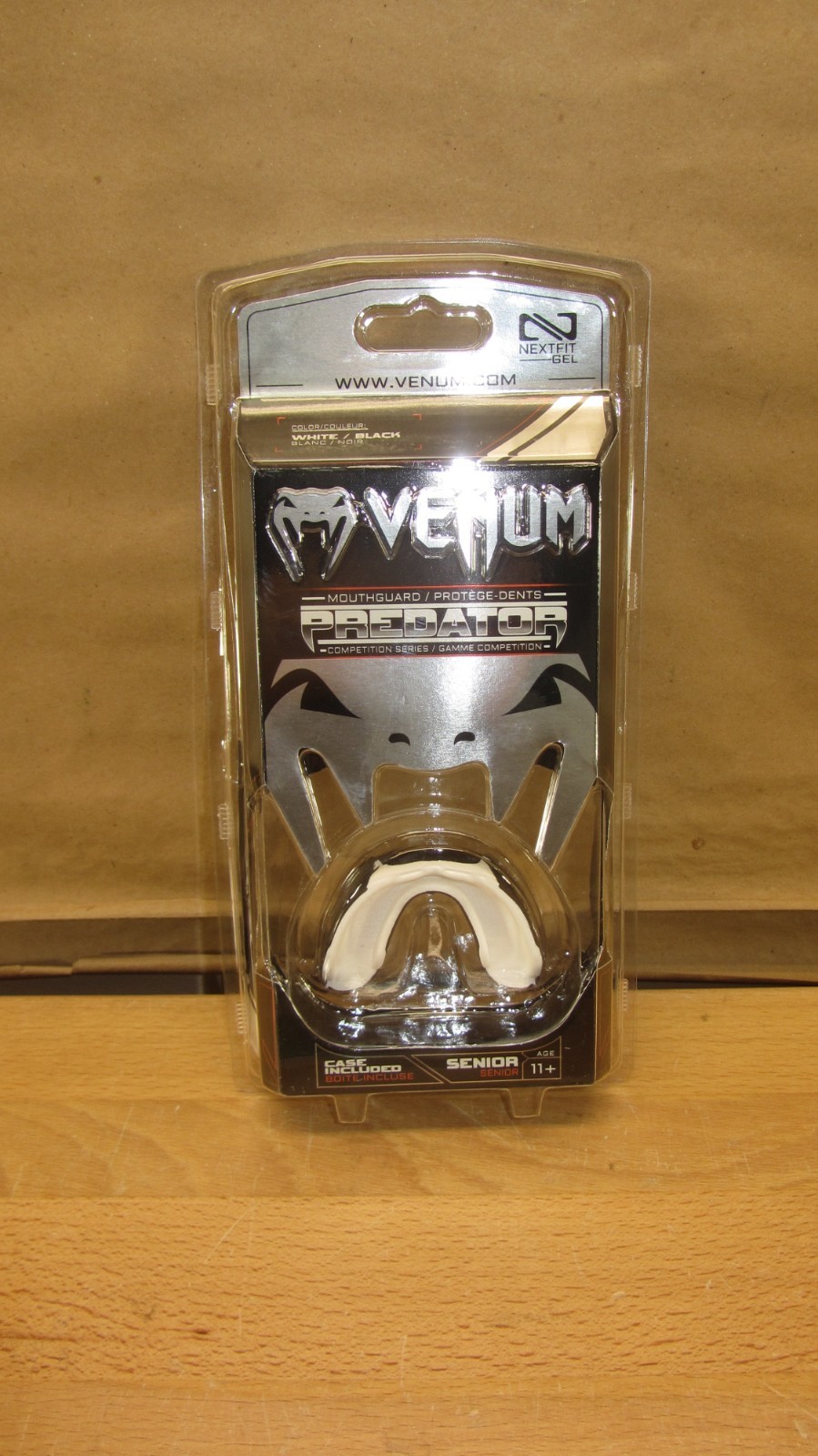 Venum Predator Mouthguard with Case - Black/White