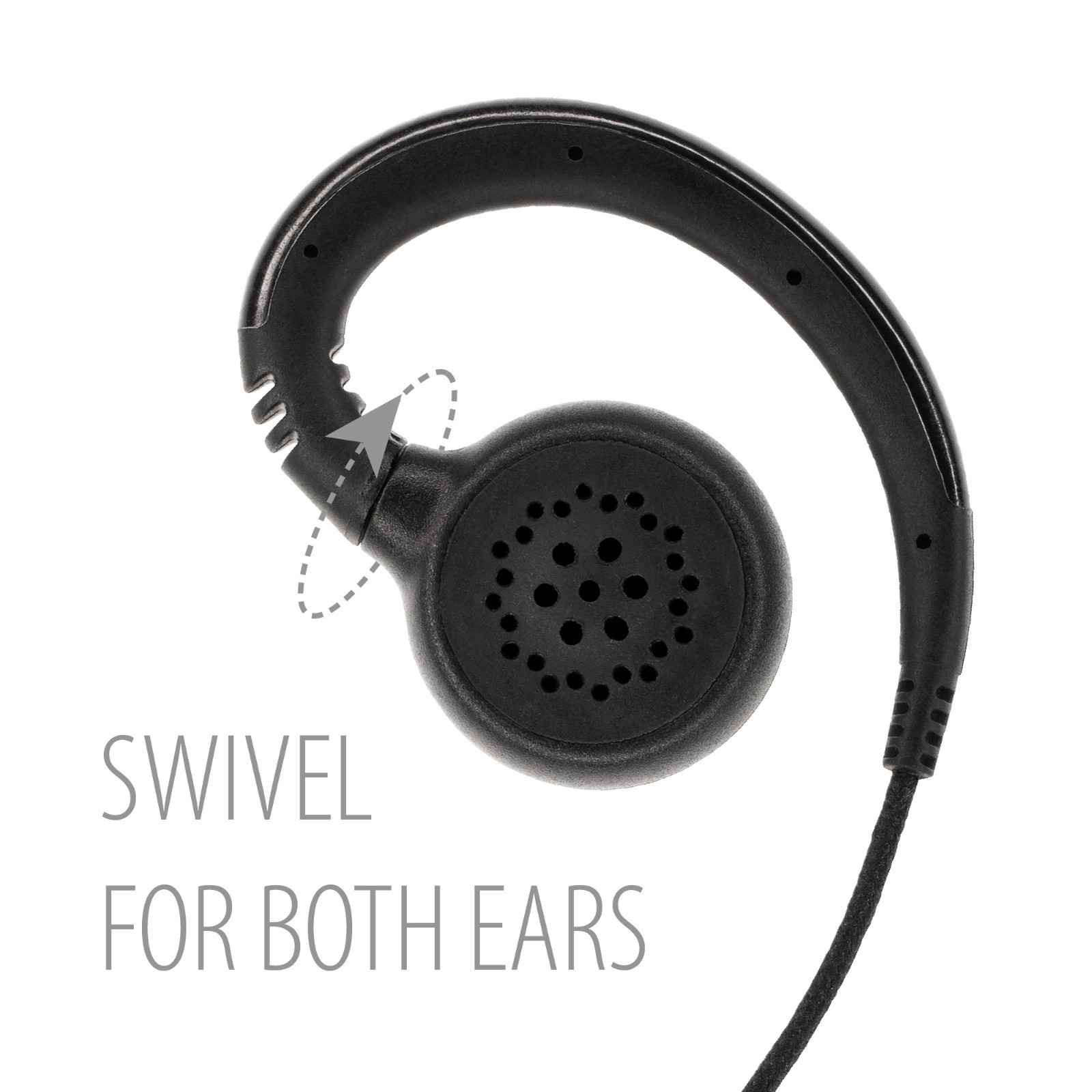 C-Shape Swivel Earpiece for Motorola XPR3300 XPR3500 XiRP8600 DEP500e DP2400