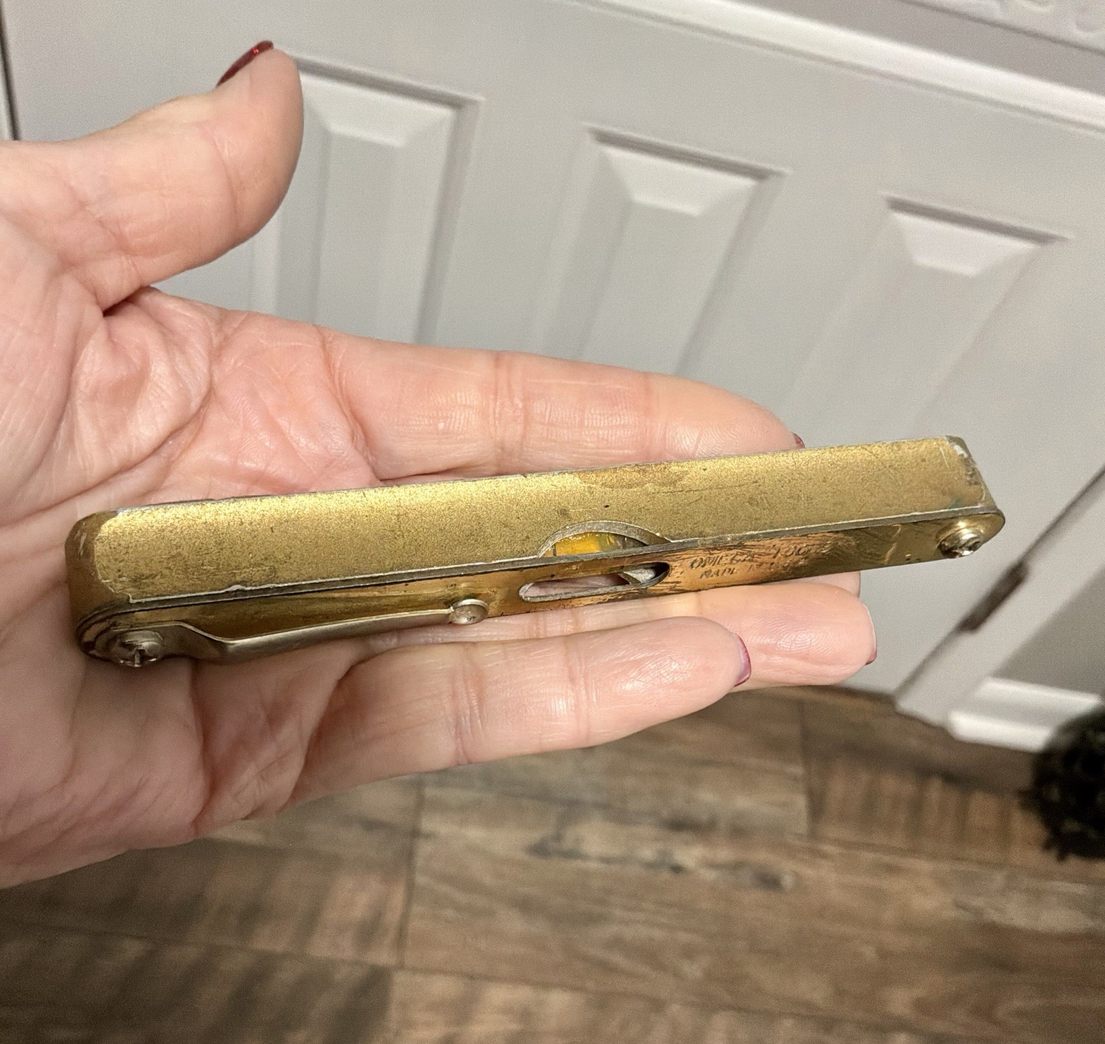 Vintage OMEGA Pocket Bubble Level