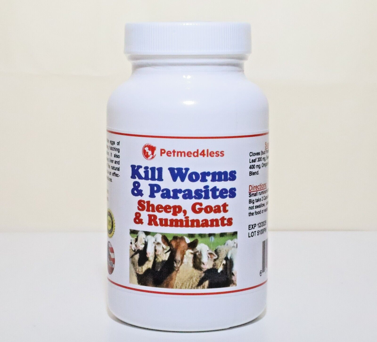Sheep, Goat & Ruminants Anti-Parasites Anti-Worms - Dewormer - Made in USA