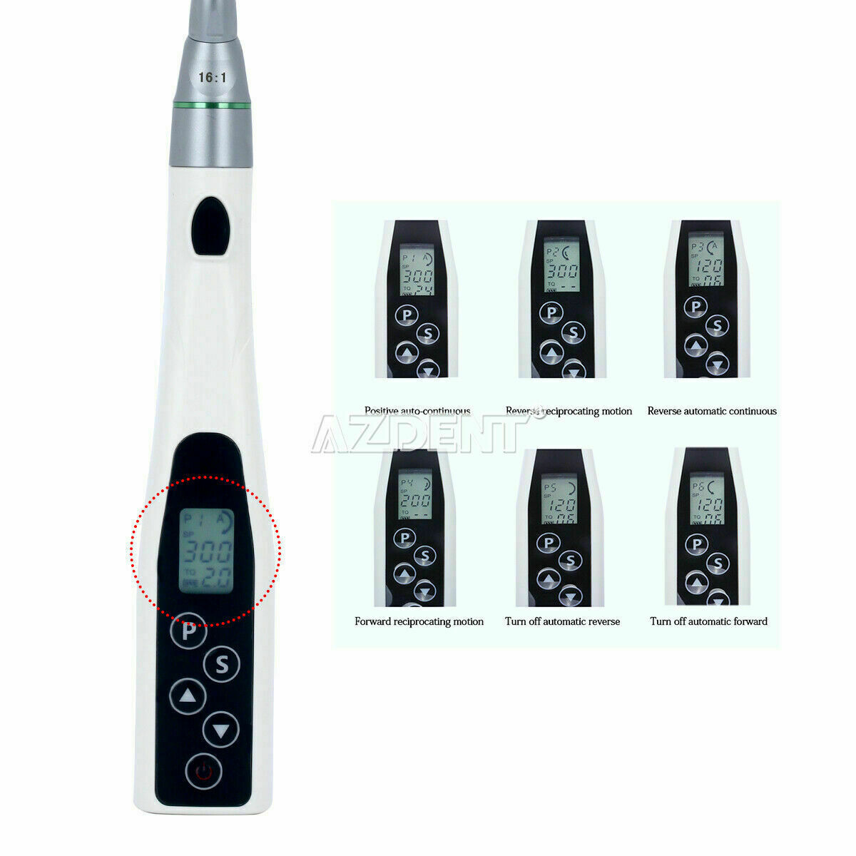 Dental Wireless Endodontic LED Endo Motor 16:1 Contra Angle / Rotary Files SX-F3