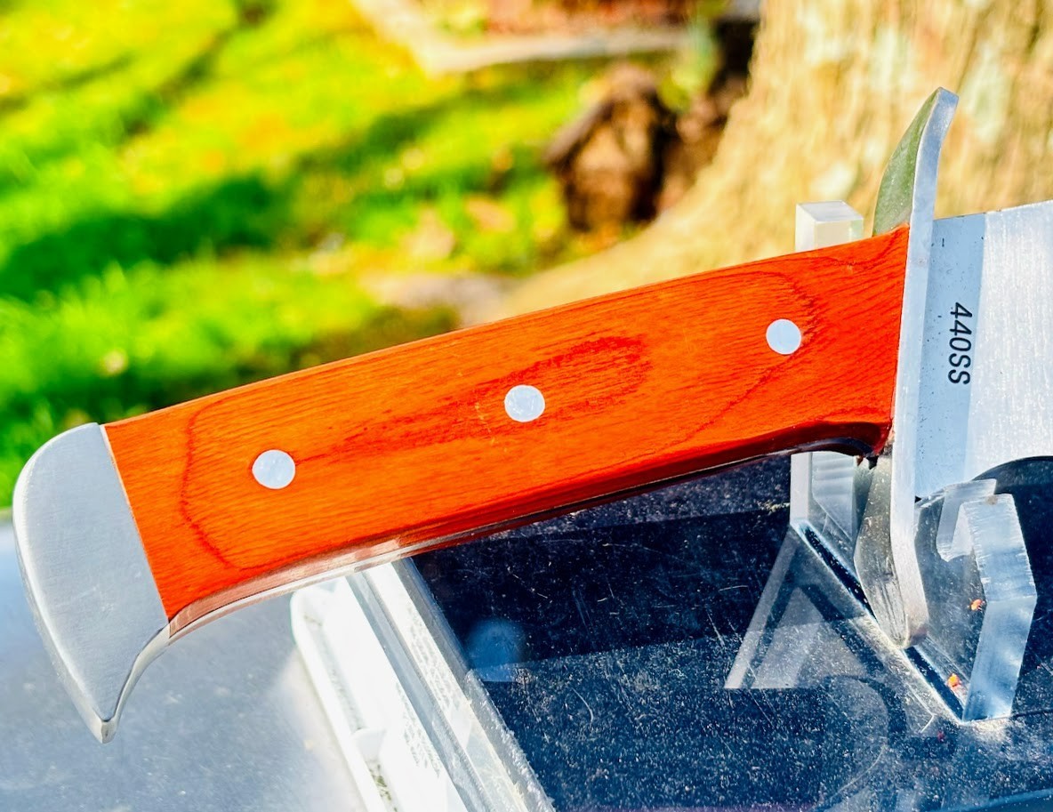 Large 17" Machete Fixed Blade Knife Wood Handle Unused Ridge Runner 440SS