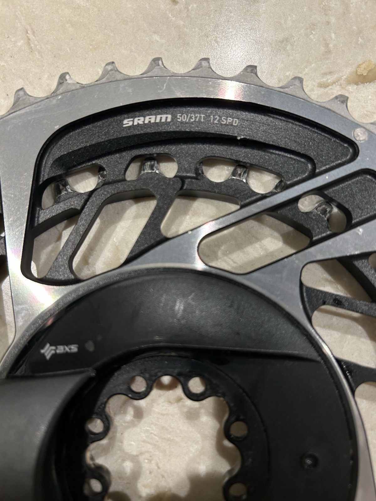 SRAM Red AXS 2X Quarq Power Meter 50/37T Chainring