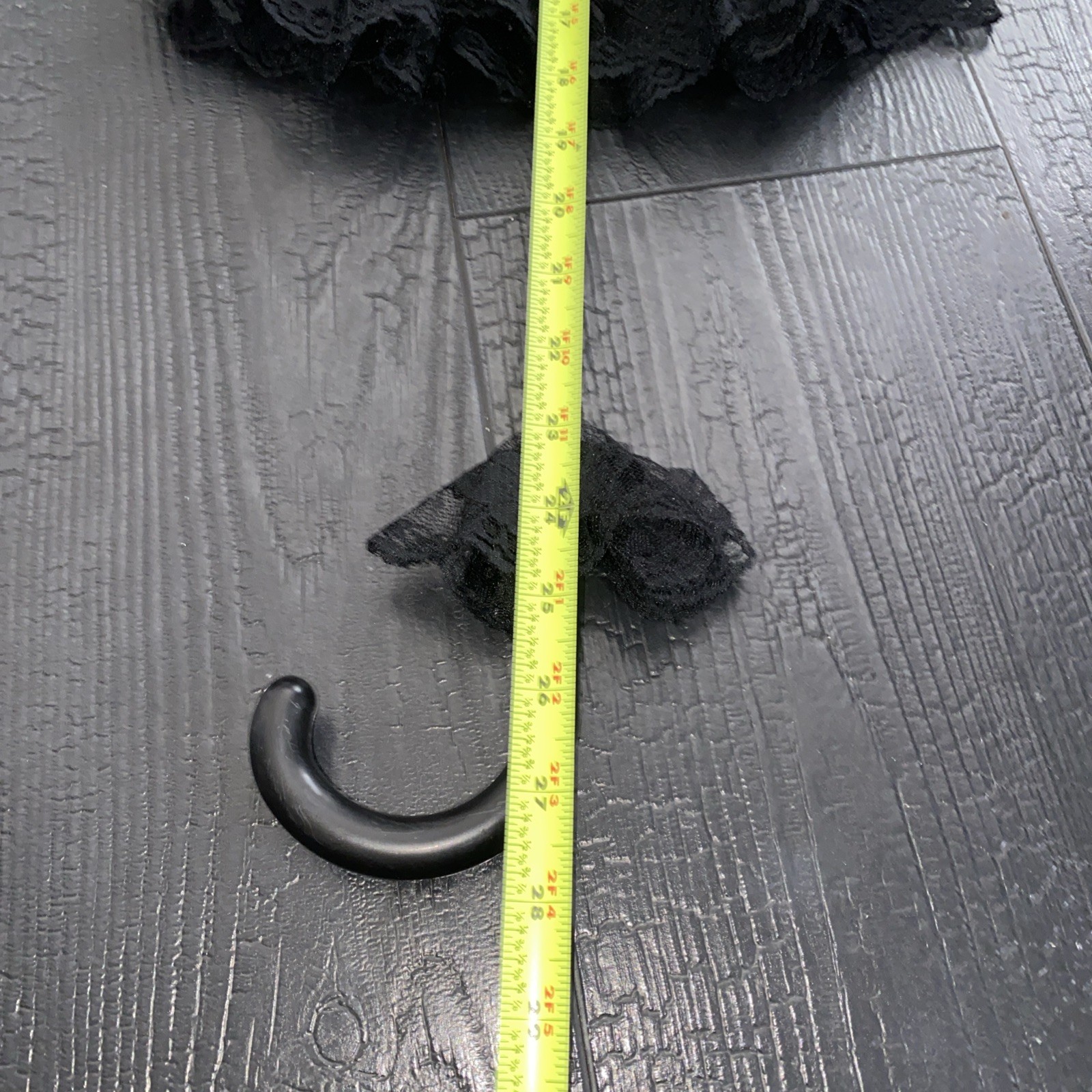 Goth Gothic Cosplay Wedding Bride Bridal Umbrella Parasol Black Lace