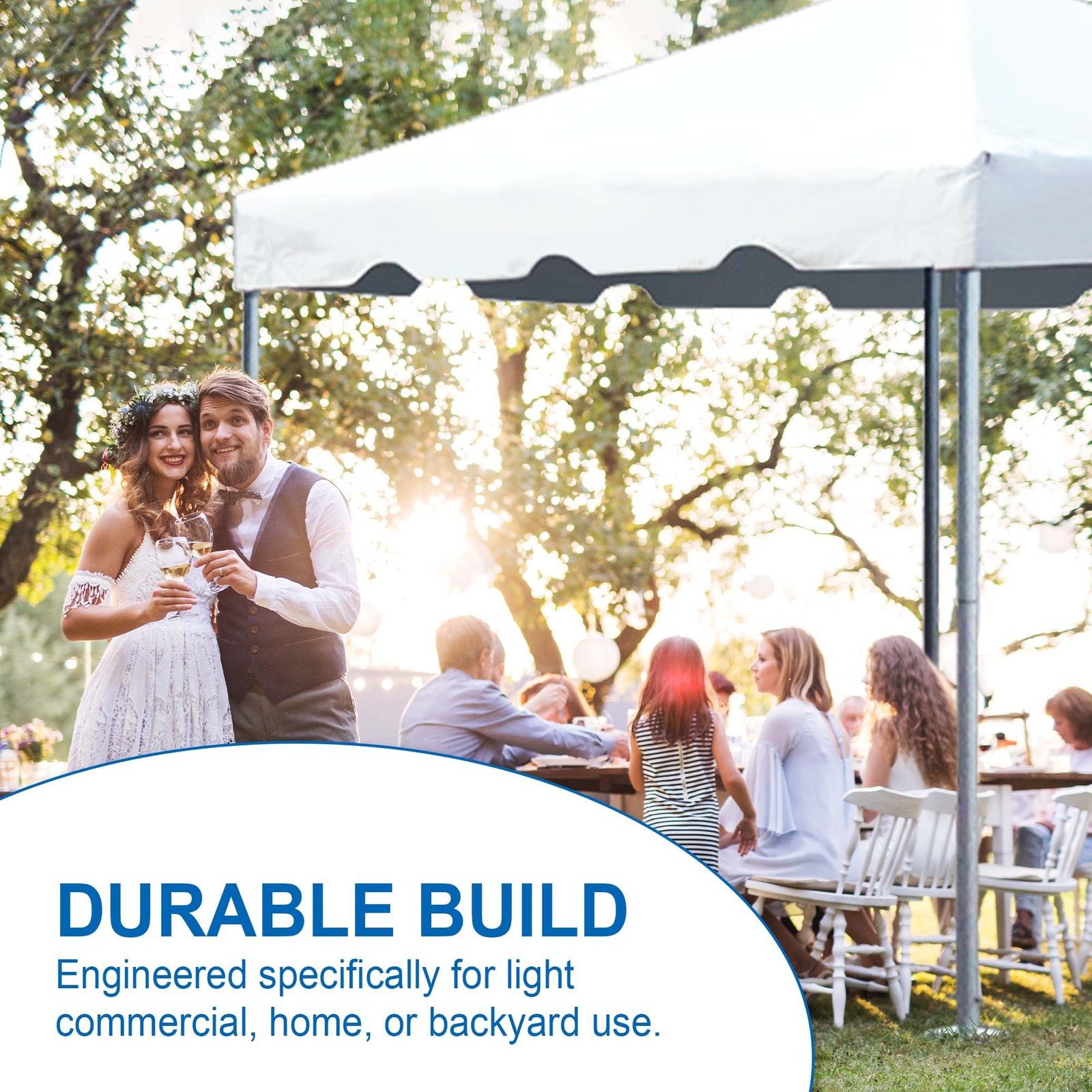 20 x 30 Canopy Party Tent White Commercial Backyard Event Gazebo with Frame