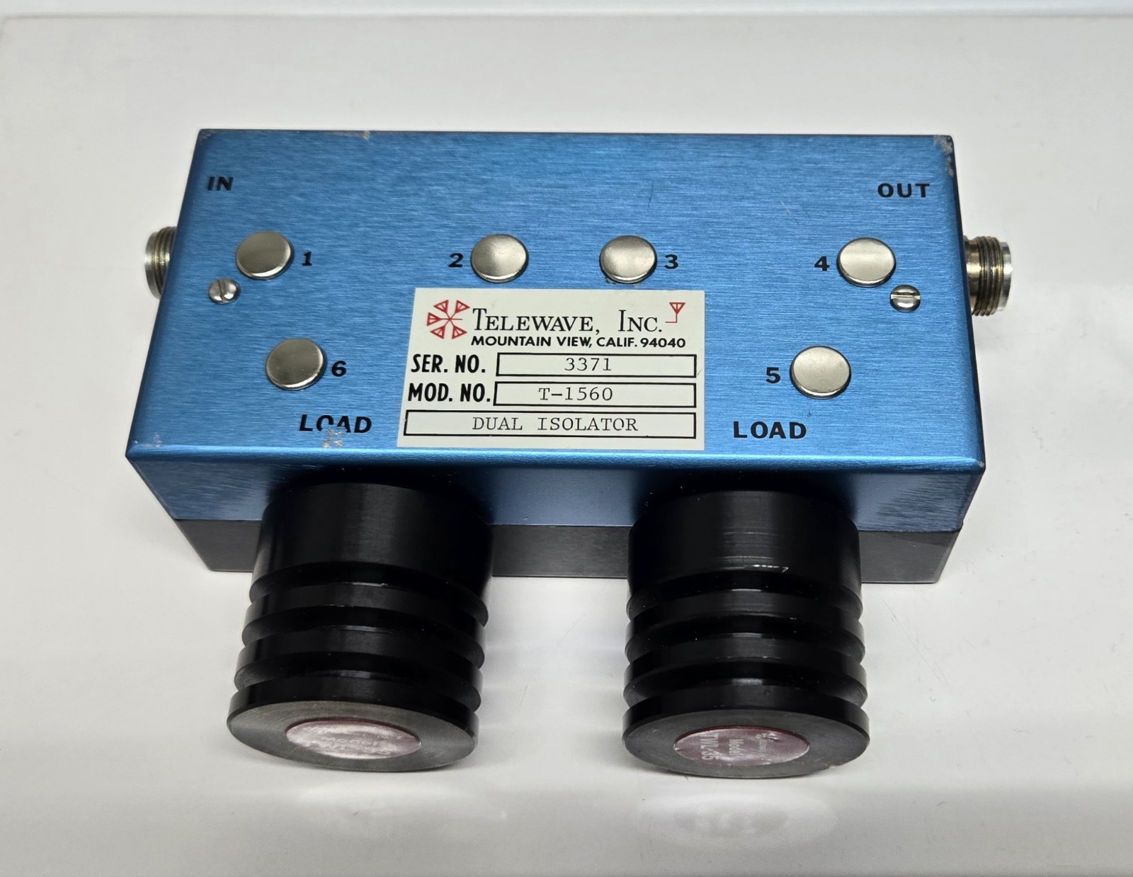 TELEWAVE  T1560 VHF 150 Watt Dual Circulator Isolator Ham 146 Mhz with Loads