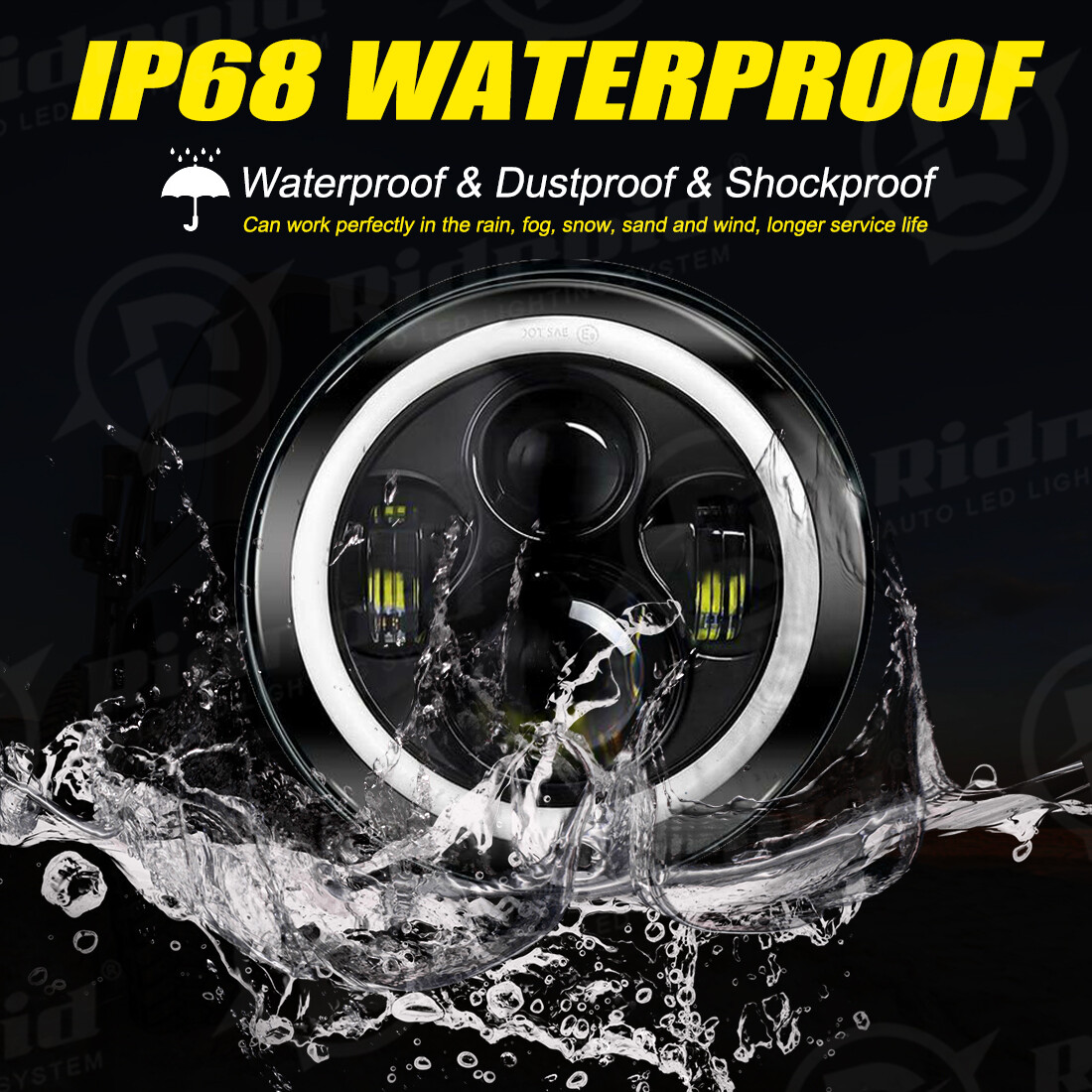 7" inch Led Headlight + 4.5" Fog Light For Yamaha V-Star XVS 650 950 1100 1300