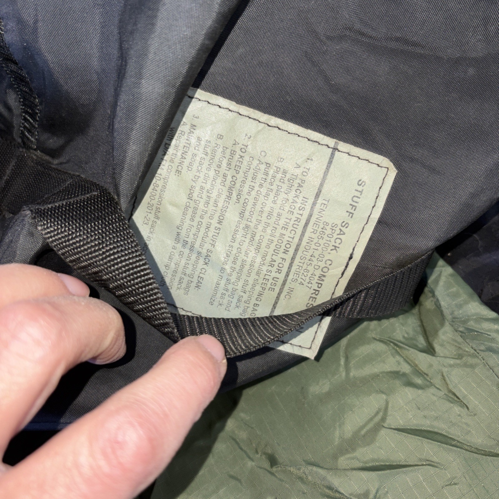 Modular Sleep System (4 - Part) - Used Good Military Sleeping Bag