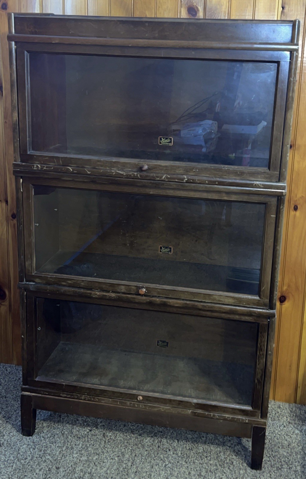 Vintage Hale Herkimer N.Y.  barrister /lawyer Bookcase  3 Stack