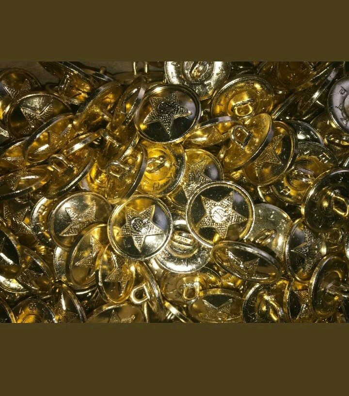 ✅ SOVIET UNION ARMY UNIFORM BUTTON LOT OF 10 BUTTONS - 22MM SIZE nos