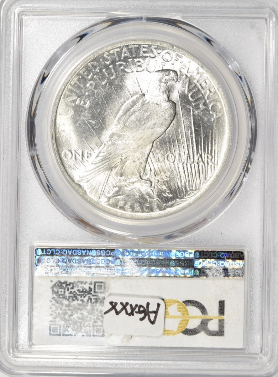 1923 PEACE DOLLAR ~ PCGS MS64 ~ BRIGHT WHITE!