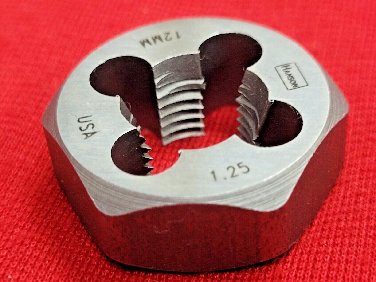 6642 ZR M12 X 1.25 Metric 1" Hex Die Irwin 9742 Carbon Steel 12MM USA Rethread