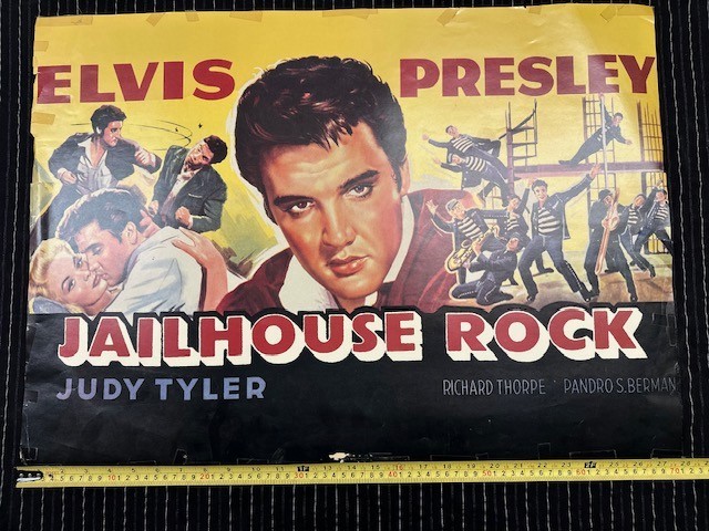 ELVIS PRESLEY JAILHOUSE ROCK POSTER 20''x28'' VERY RARE