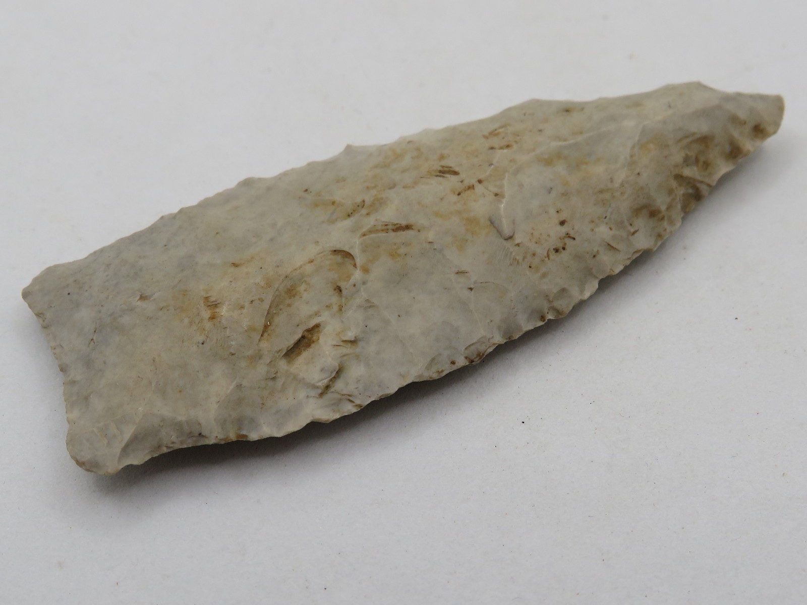 AUTHENTIC 2 5/8" INDIAN DOVETAIL PROJECTILE POINT ARROWHEAD - SUBTLE COLORS! *