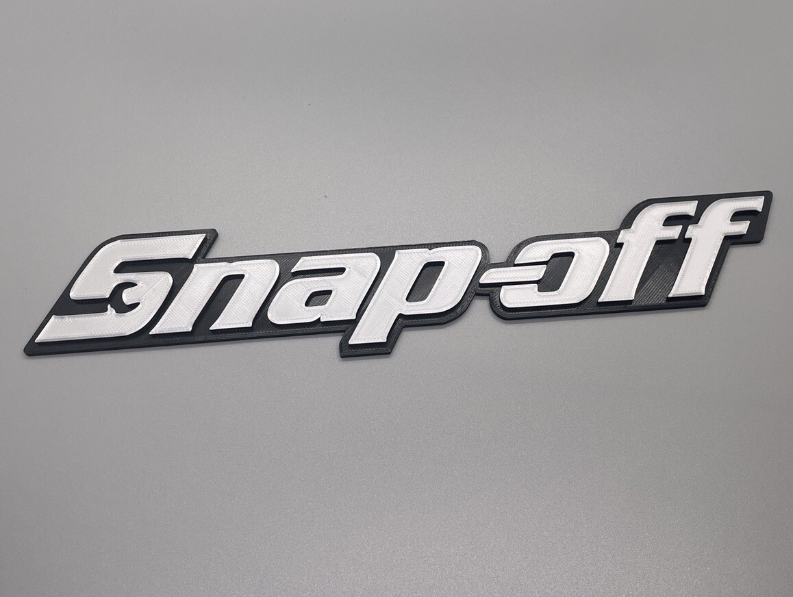 Snap-off Novelty 3D Printed Tool Box Badge.