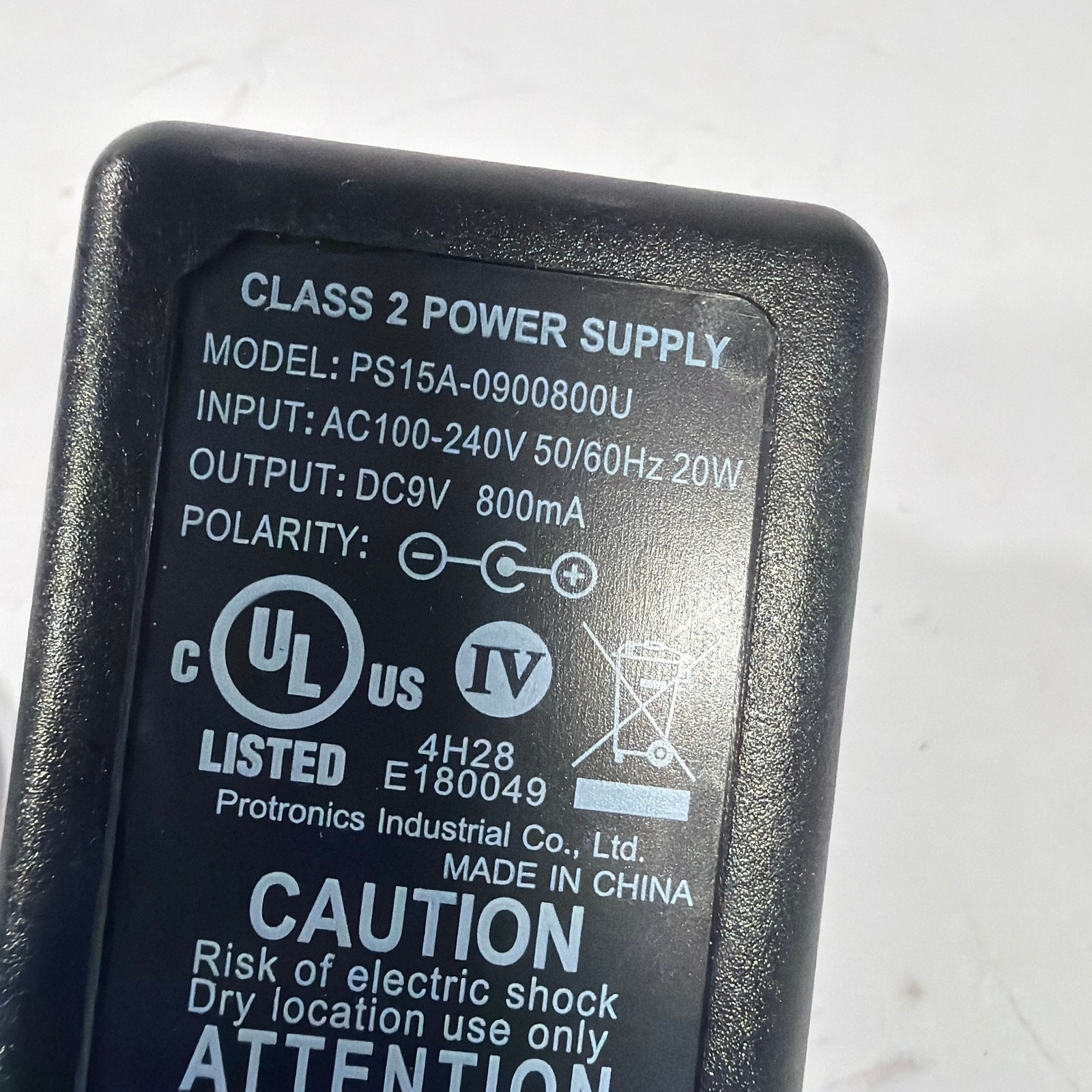 Blinq 9V 800mA Power Adapter for QWC014/QWC015 Blinds PS15A-0900800U