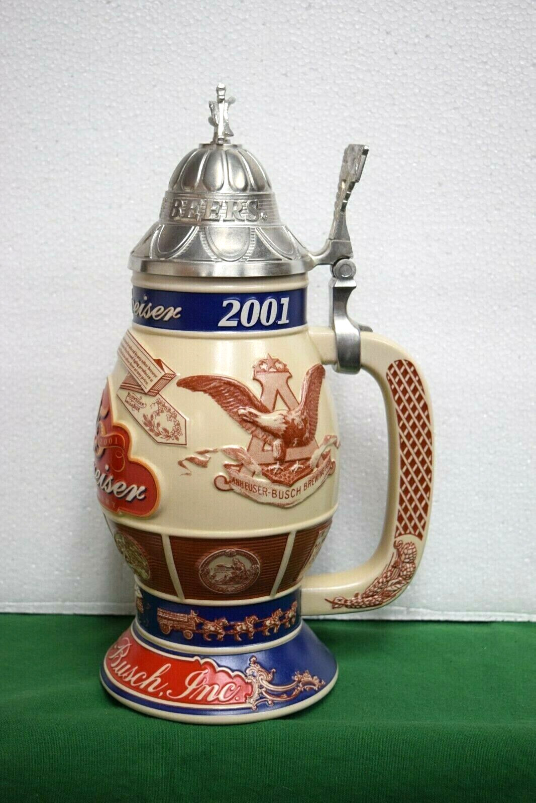 Budweiser Stein CS496 125th Anniversary "A Tradition of Brewing Excellence" MIB