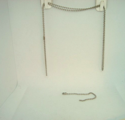 U.S.A Military DOG TAG Stainless Steel Bead Ball Chain 2 pc Set 30"in. &4.5" in