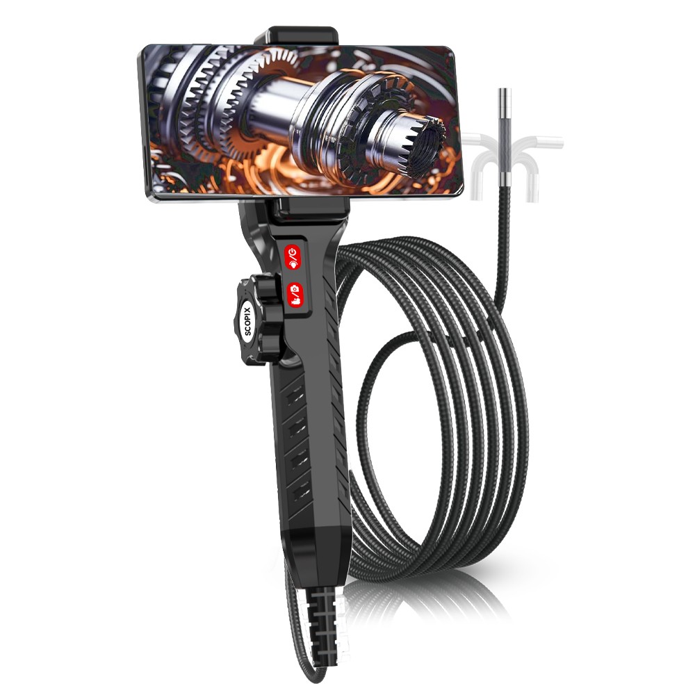 SALE! Endoscope 2-Way 360° Inspection Camera Articulating Borescope Semi Rigid