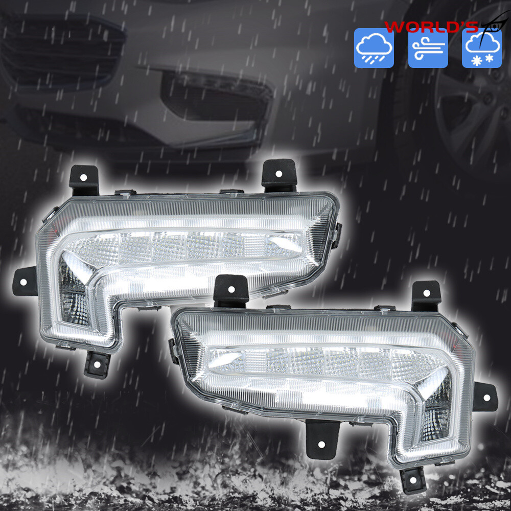 Fit For 2016 2017 2018 Chevy Malibu Front LED Fog Lights Bumper Driving Lamps