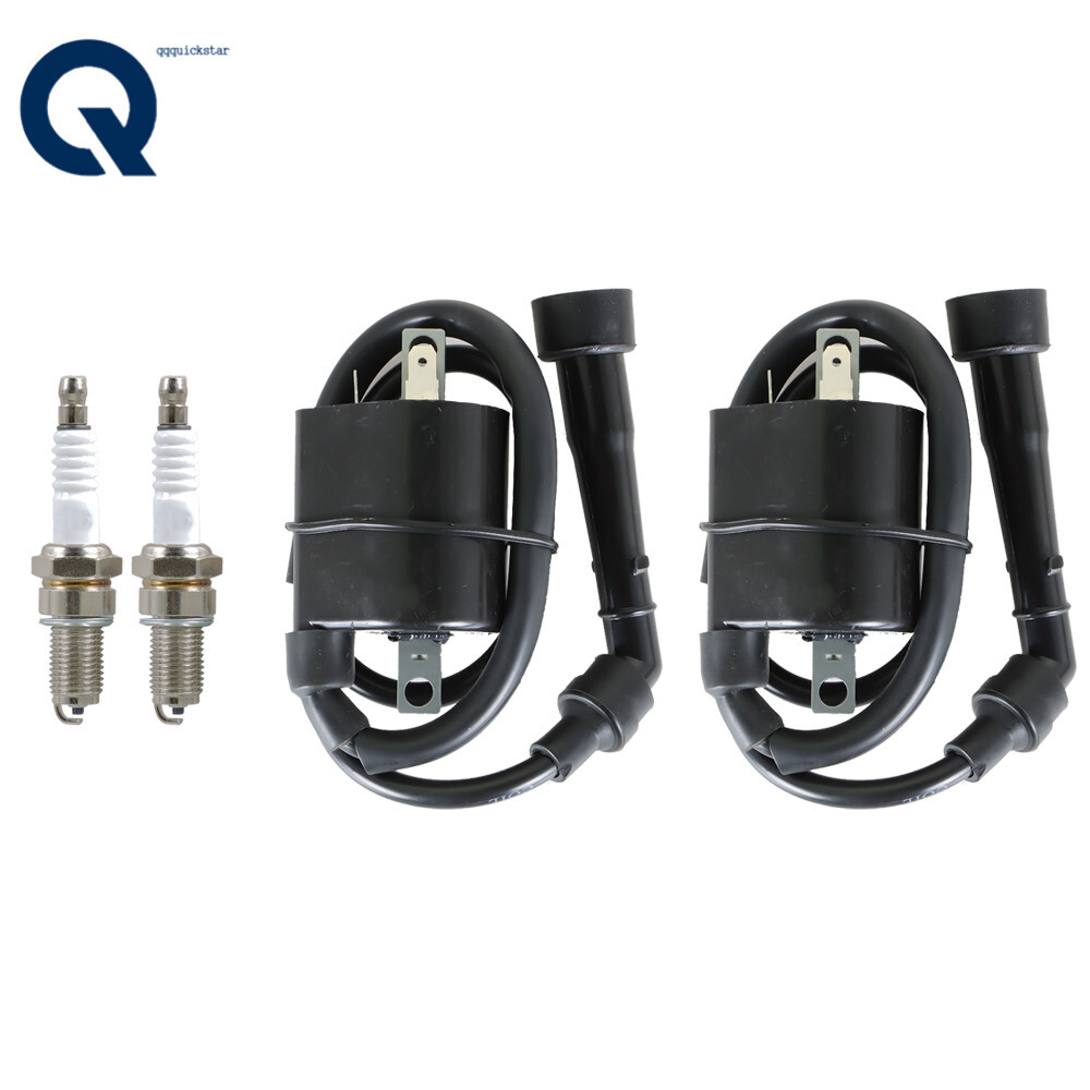 For Yamaha Motorcycle VIRAGO 535 XV535 1987-2000 Pair Ignition Coil & Spark Plug