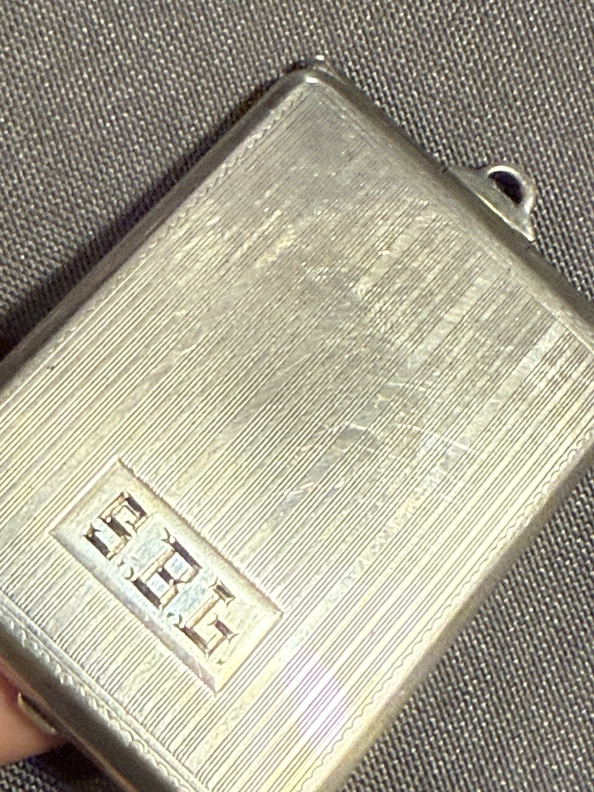 Antique Art Deco Period Elgin Sterling Silver Matchbook Holder Case